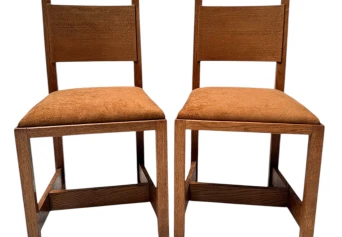 Two Art Deco Modernist Side Chairs by Hendrik Wouda for Pander, 1924